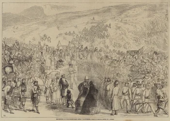 Ispezione dei volontari dei fucilieri di Edimburgo